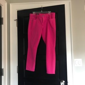Jcrew toothpick pink jeans